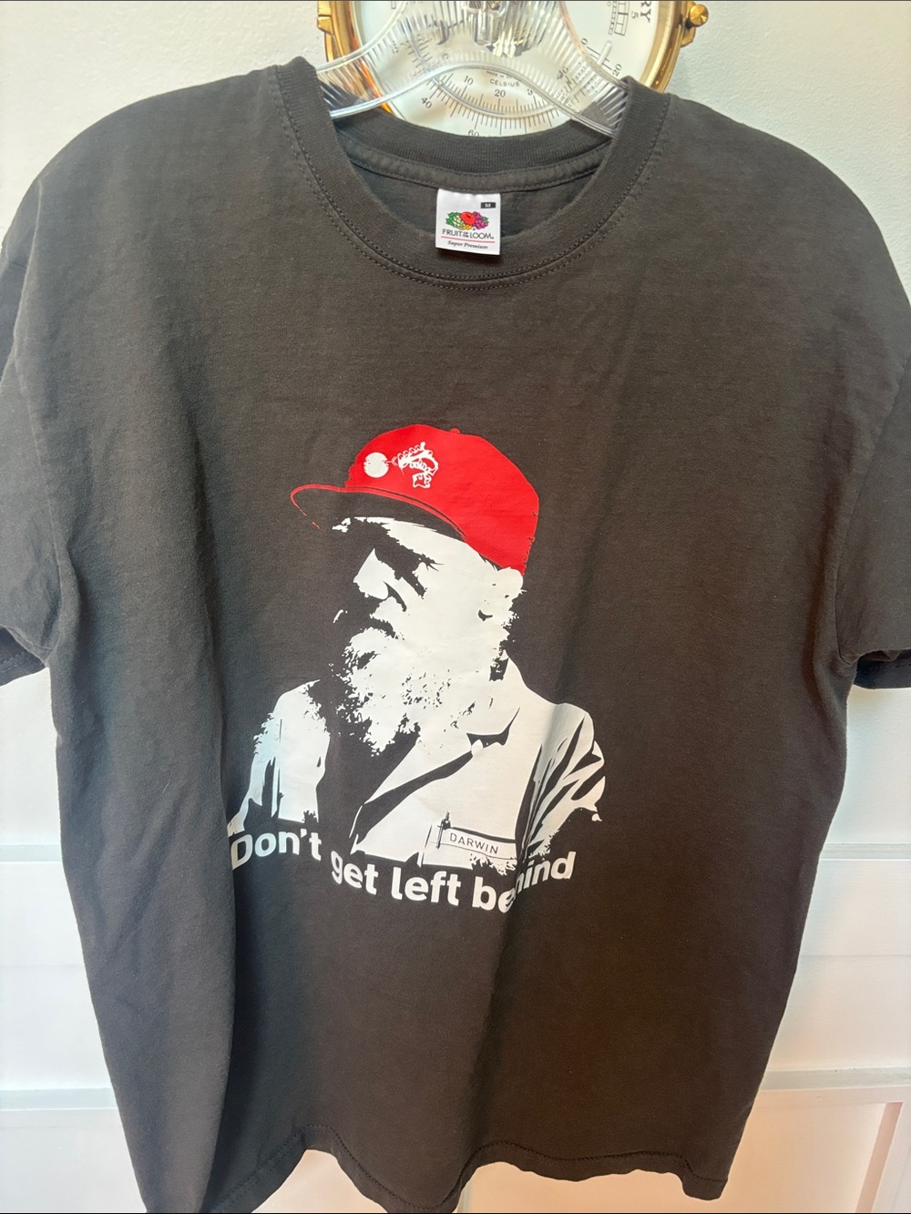 VTG Fruit of the Loom t-shirt Charles Darwin